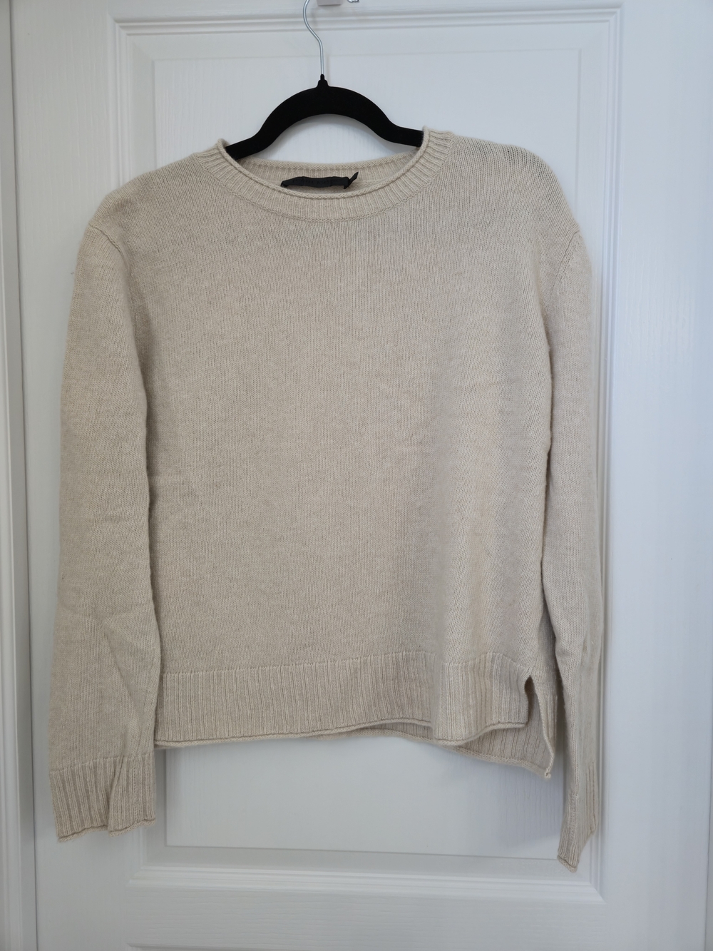 Jenni Kayne Everyday Sweater Oatmeal Wool Cashmere Blend Size S